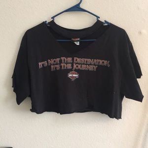 VINTAGE HARLEY DAVIDSON CROP TEE